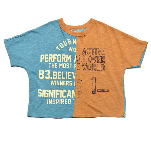 【オフィシャルチーム】スイッチングドルマンワイドTシャツ|S~L|1125224M